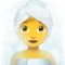 Woman in Steamy Room emoji on Apple